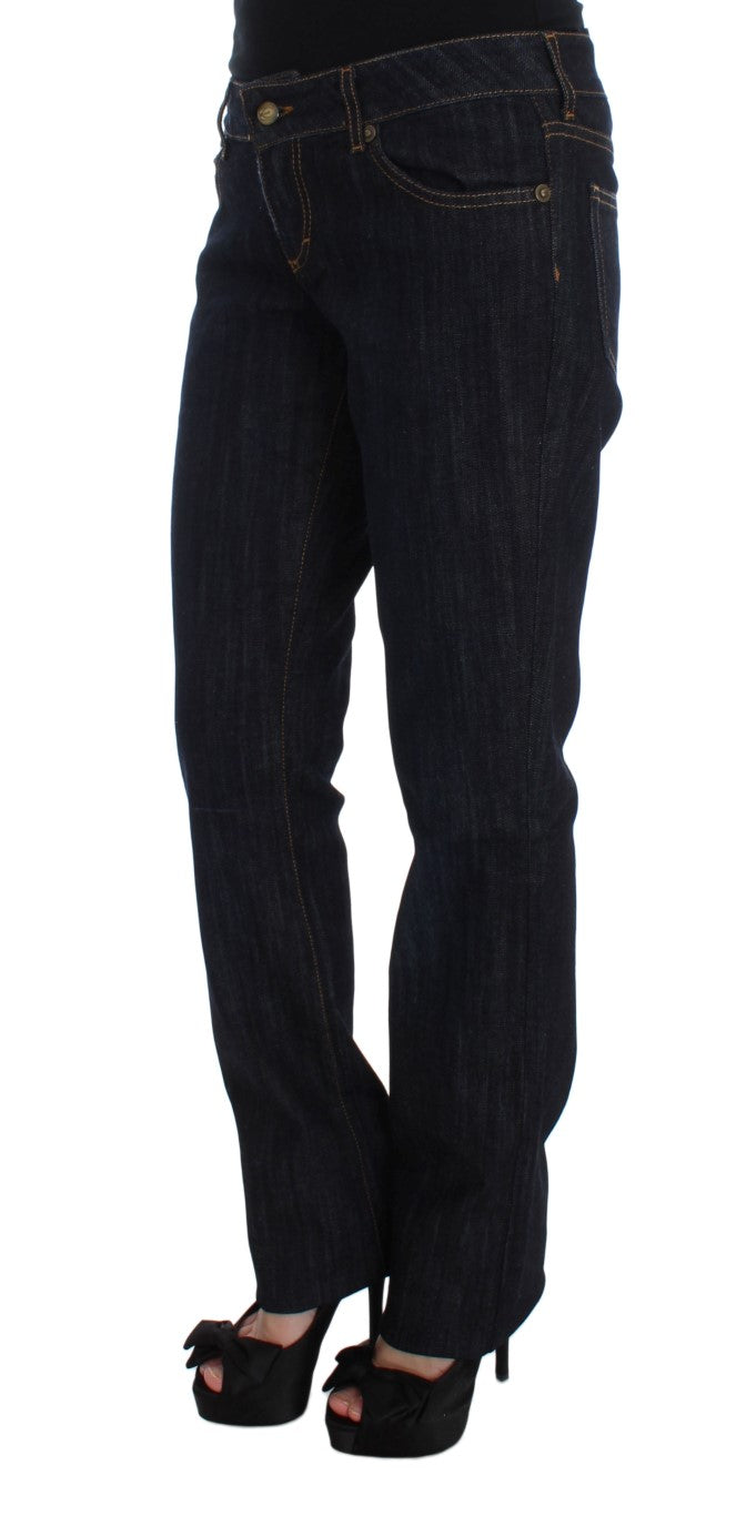 Jean Cavalli Chic Blue Straight Fit de créateur