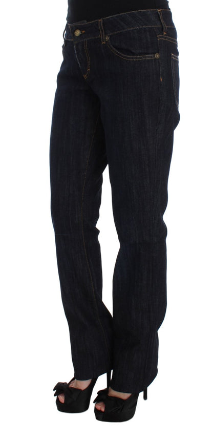 Jean Cavalli Chic Blue Straight Fit de créateur