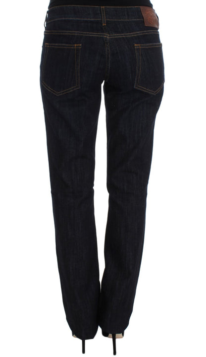 Jean Cavalli Chic Blue Straight Fit de créateur