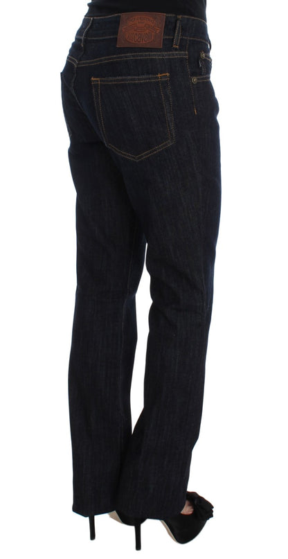 Jean Cavalli Chic Blue Straight Fit de créateur
