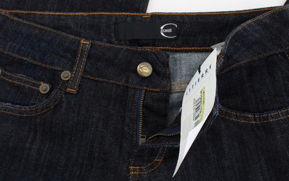 Jean Cavalli Chic Blue Straight Fit de créateur