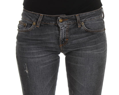 Jean Cavalli Slim Fit délavé bleu diamant vert