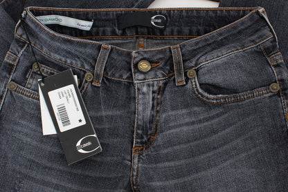 Jean Cavalli Slim Fit délavé bleu diamant vert