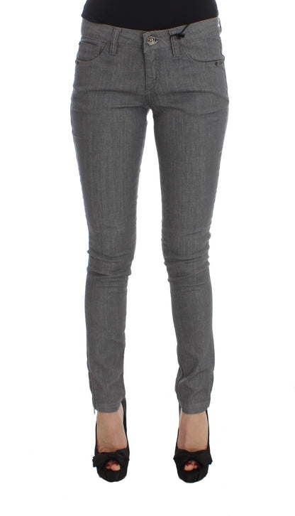 Jean slim gris chic de créateur Costume National