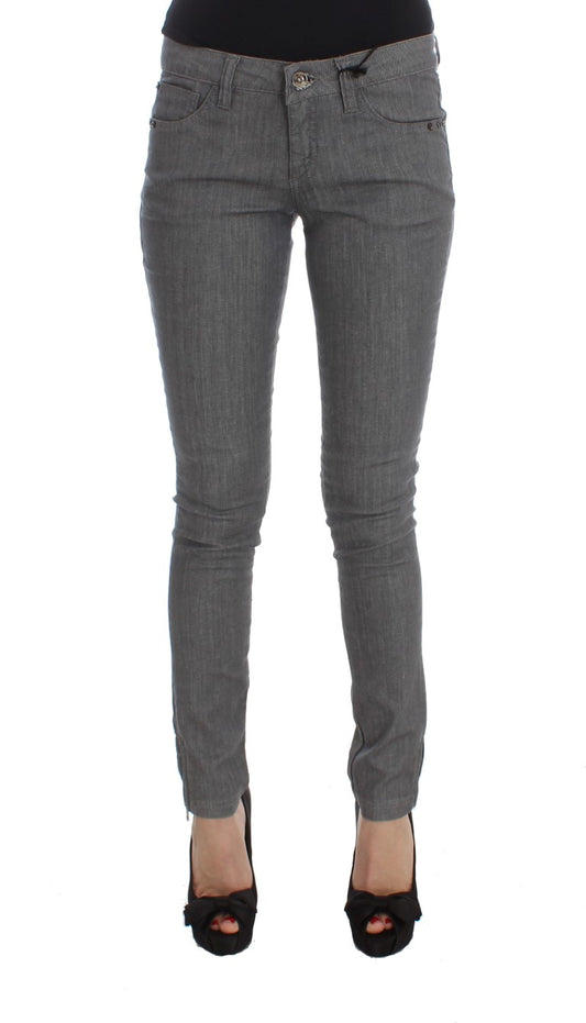 Jean slim gris chic de créateur Costume National