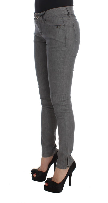 Jean slim gris chic de créateur Costume National