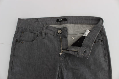 Jean slim gris chic de créateur Costume National