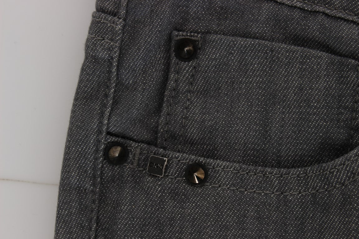 Jean slim gris chic de créateur Costume National