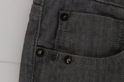 Jean slim gris chic de créateur Costume National
