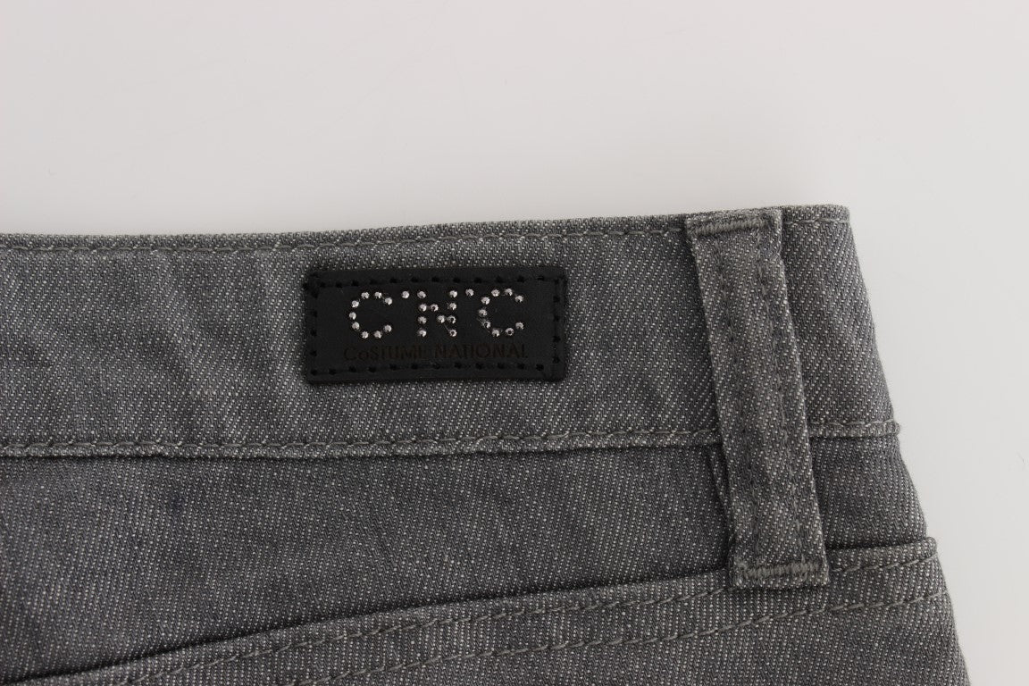 Jean slim gris chic de créateur Costume National