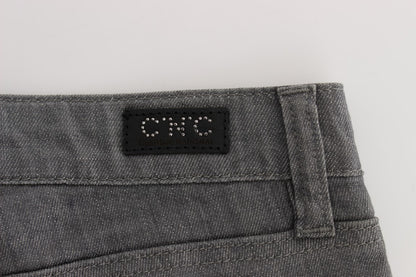 Jean slim gris chic de créateur Costume National