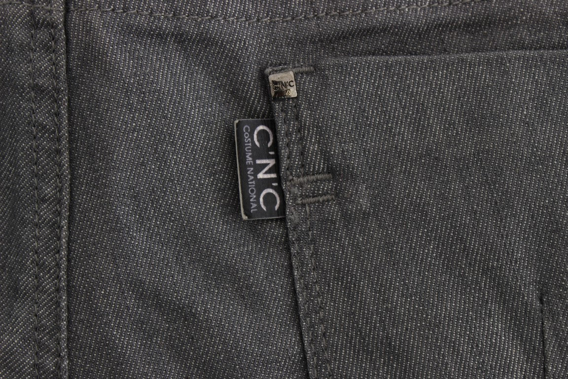 Jean slim gris chic de créateur Costume National