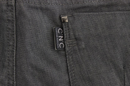 Jean slim gris chic de créateur Costume National