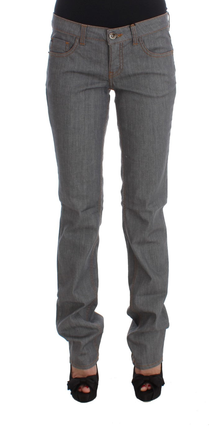 Costume National Élégant Gris Coupe Régulière Jean