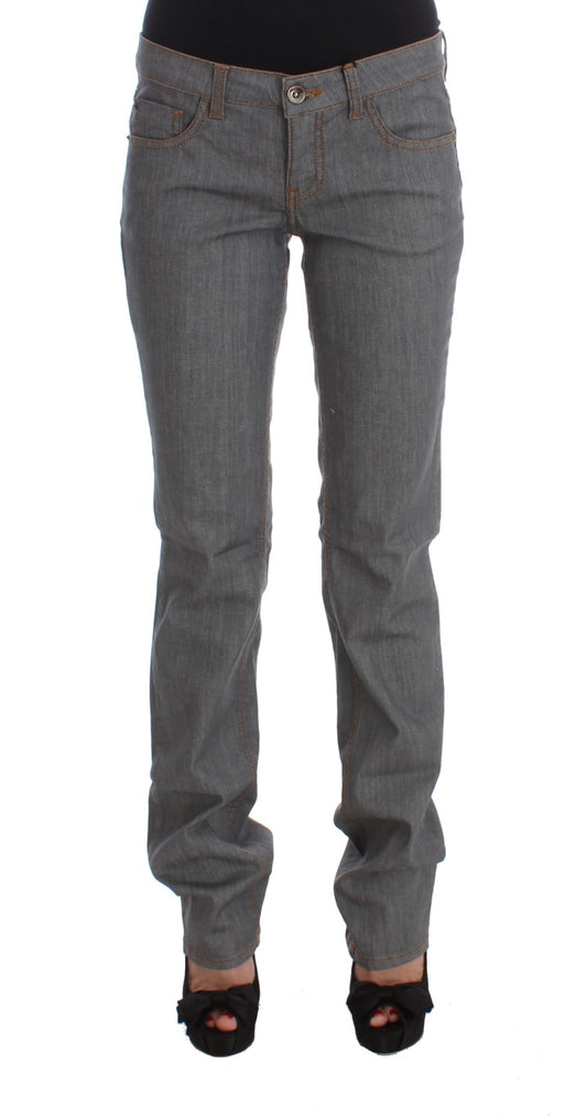 Costume National Élégant Gris Coupe Régulière Jean