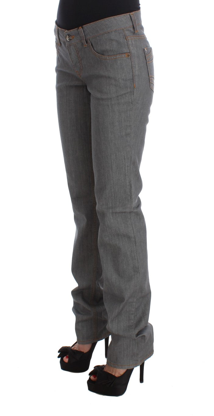Costume National Élégant Gris Coupe Régulière Jean