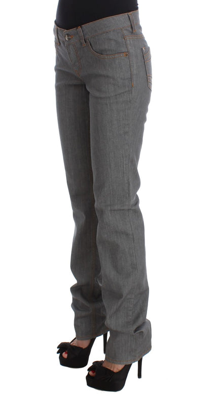 Costume National Élégant Gris Coupe Régulière Jean