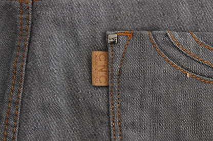 Costume National Élégant Gris Coupe Régulière Jean