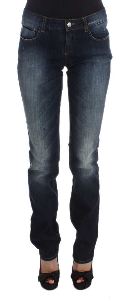 Jean slim bleu élégant de créateur Costume National