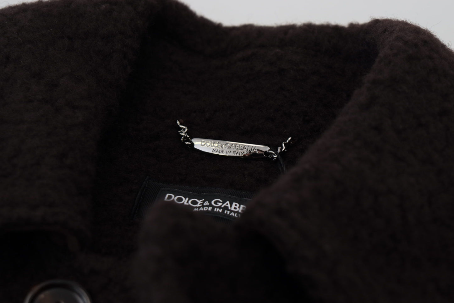 Dolce &amp; Gabbana Élégante veste en laine mélangée d'alpaga noire