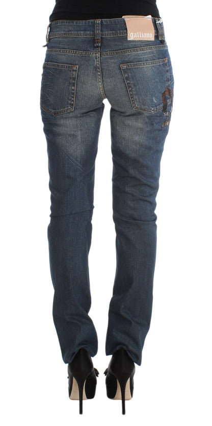 Jean slim bleu chic John Galliano