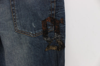 Jean slim bleu chic John Galliano