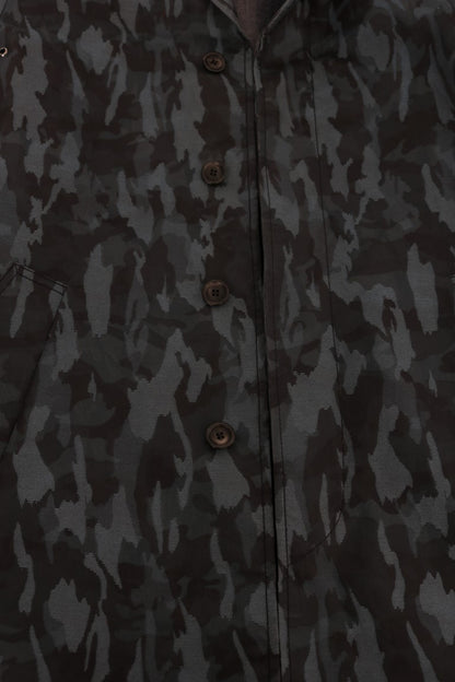 Trench-coat camouflage bleu Dolce &amp; Gabbana Élégance