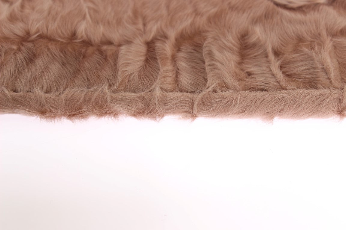 Gants élégants en daim beige Dolce &amp; Gabbana jusqu'aux coudes