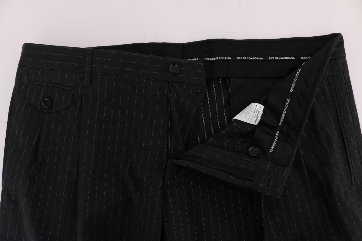 Pantalon habillé droit à rayures élégant Dolce &amp; Gabbana