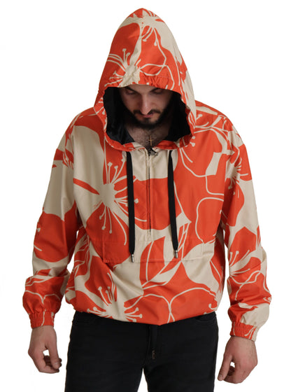 Dolce & Gabbana Multicolor Floral Hooded Pullover Sweater by Dolce & Gabbana