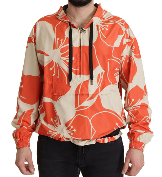 Dolce & Gabbana Multicolor Floral Hooded Pullover Sweater by Dolce & Gabbana