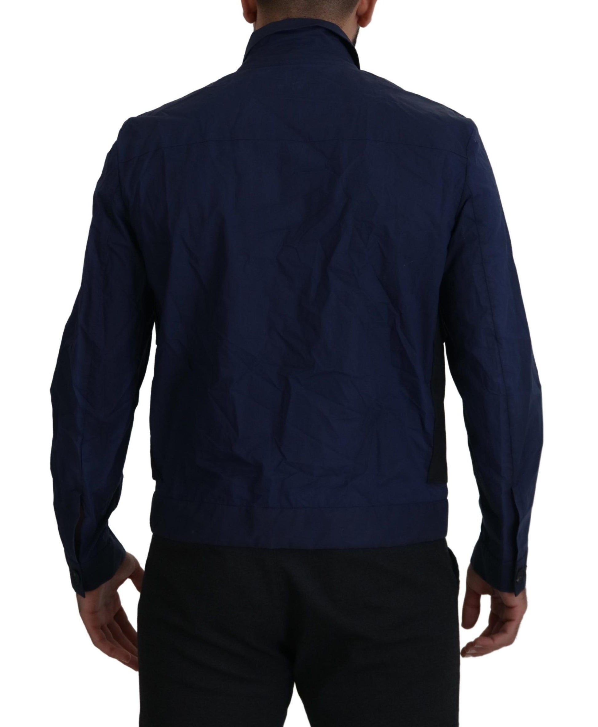 Dsquared² Dark Blue Cotton Collared Long Sleeves Casual Shirt by Dsquared²