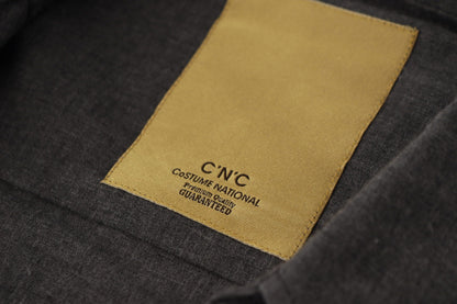 Costume National Dark Gray Cotton Casual Mens Shirt by Costume National