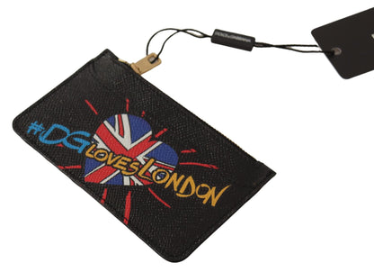Portefeuille élégant en cuir Dolce &amp; Gabbana avec fermeture zippée