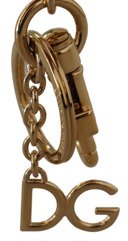 Dolce &amp; Gabbana Black Leather #DGLovesLondon Keyring Cardholder Coin Case