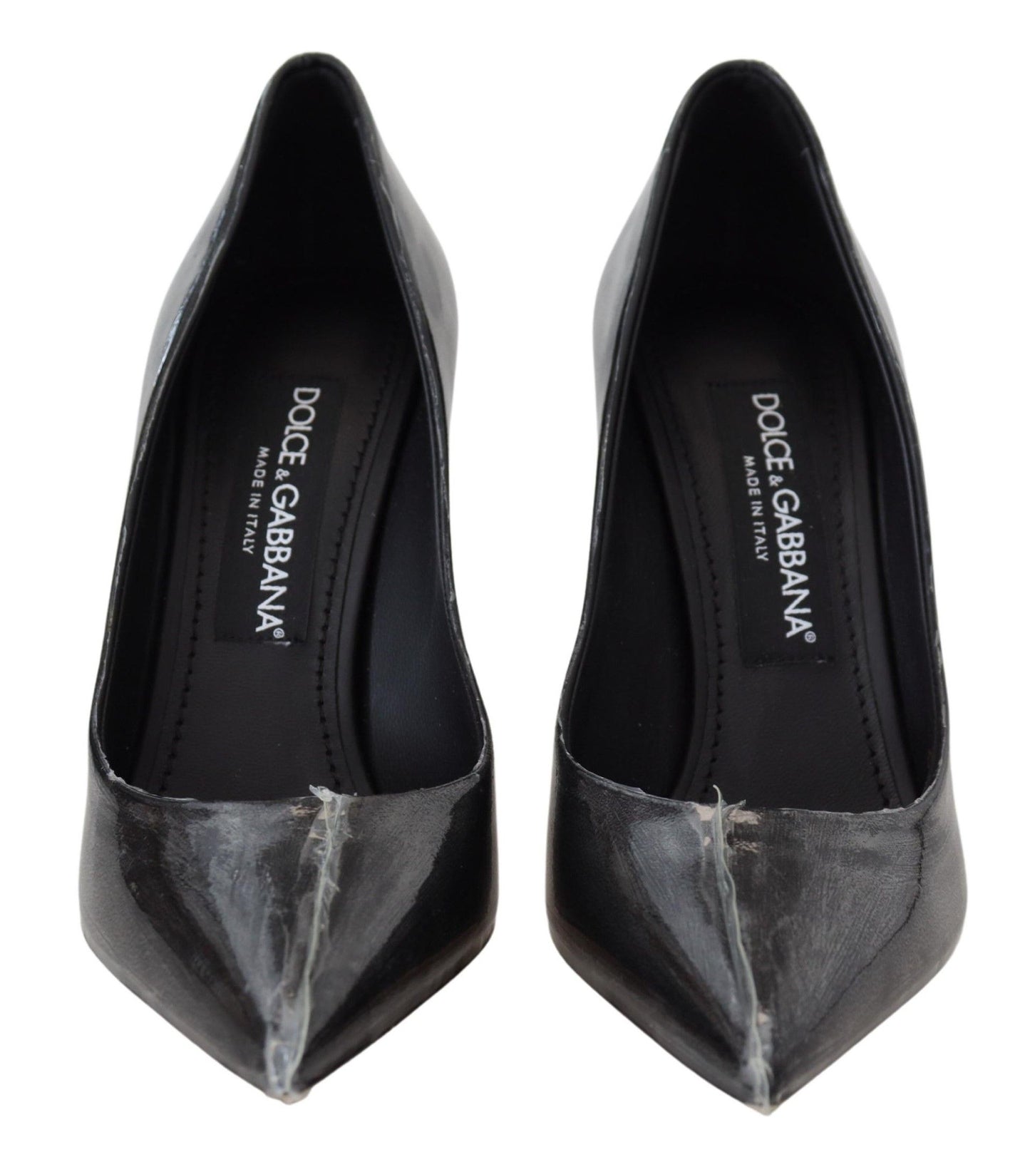 Escarpins élégants à talons noirs et dorés Dolce &amp; Gabbana
