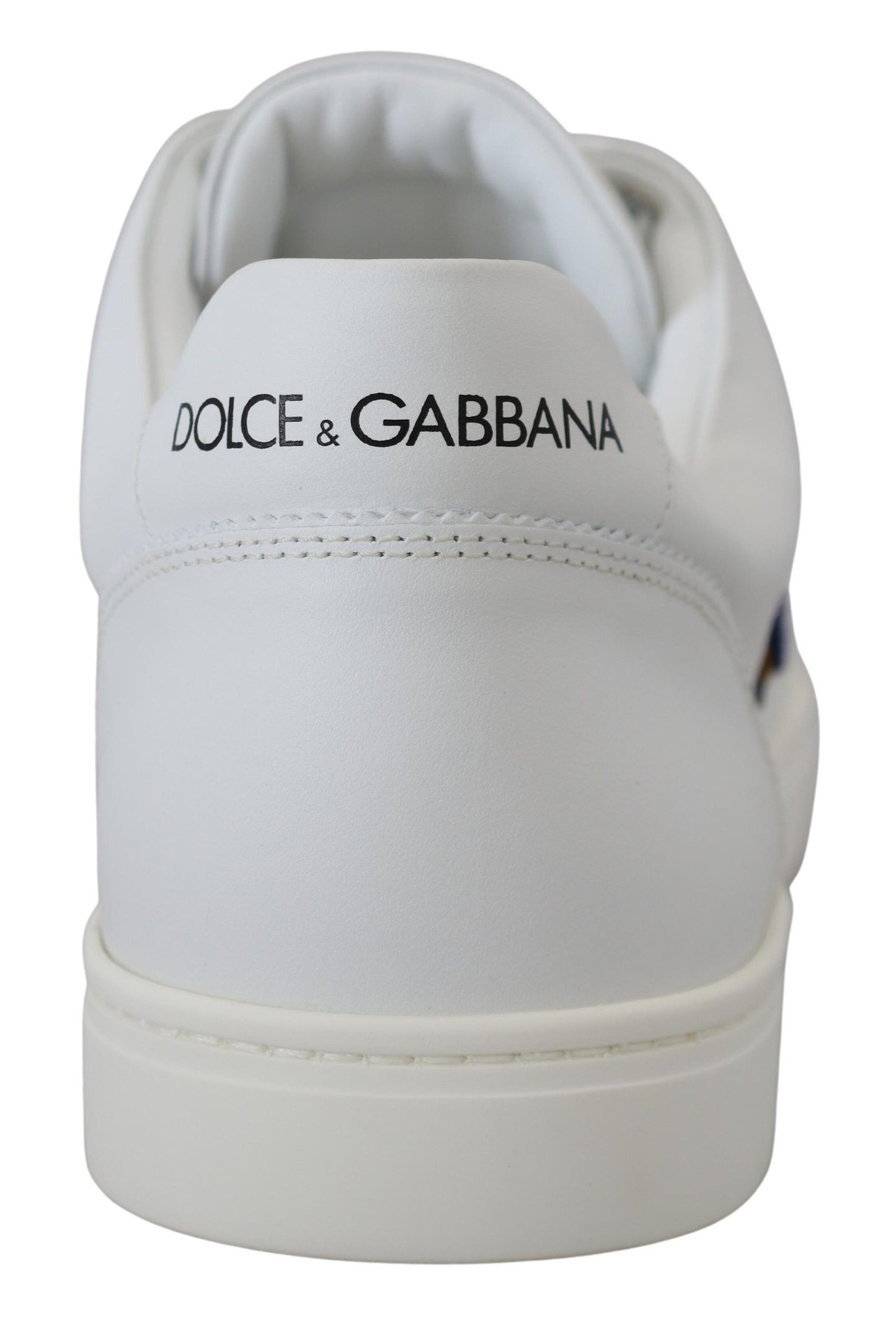 Baskets élégantes en cuir blanc pour homme Dolce &amp; Gabbana