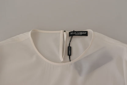 Dolce &amp; Gabbana Haut en soie élégant avec logo brodé