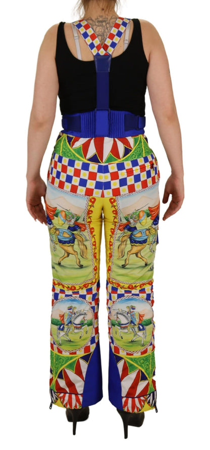 Dolce & Gabbana Multicolor Printed Snow Trouser Pants by Dolce & Gabbana