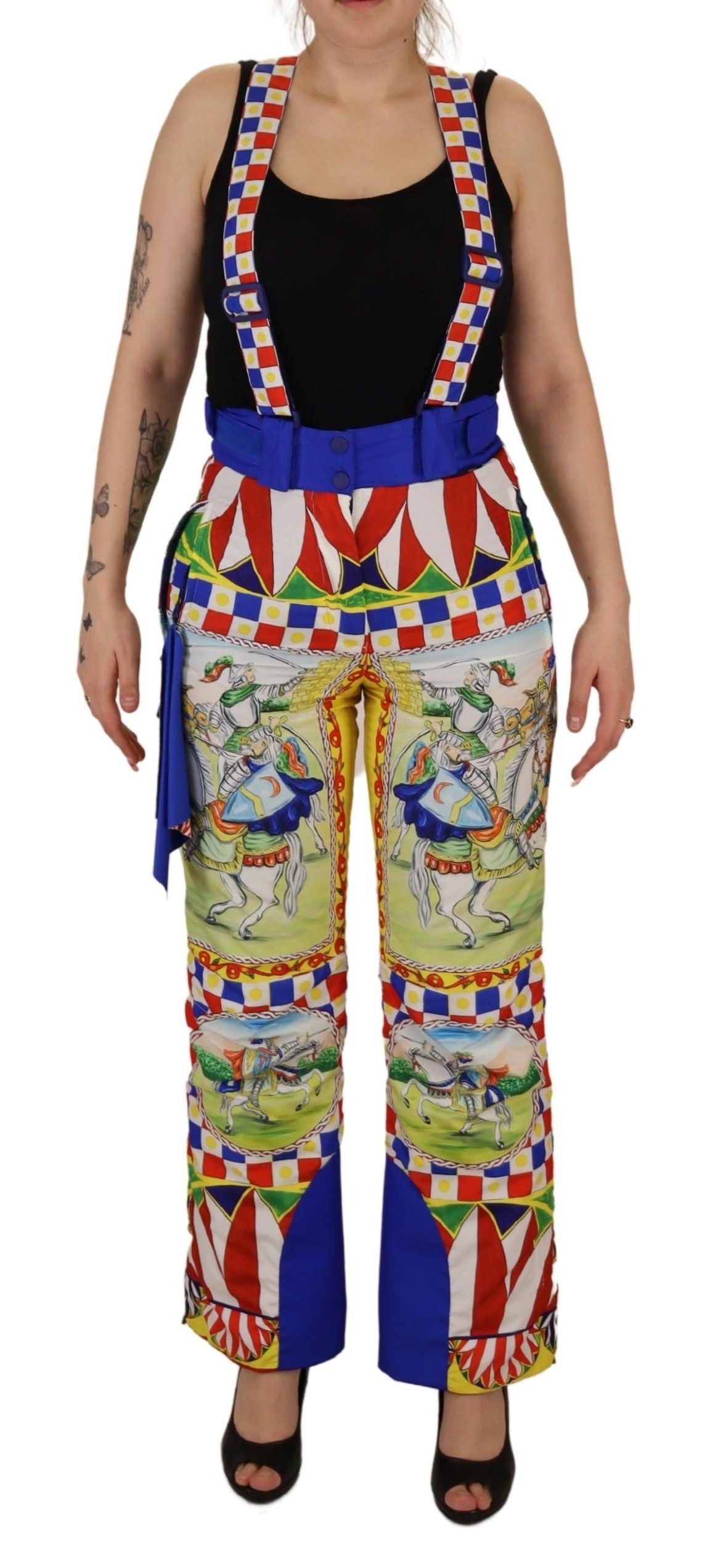 Dolce & Gabbana Multicolor Printed Snow Trouser Pants by Dolce & Gabbana