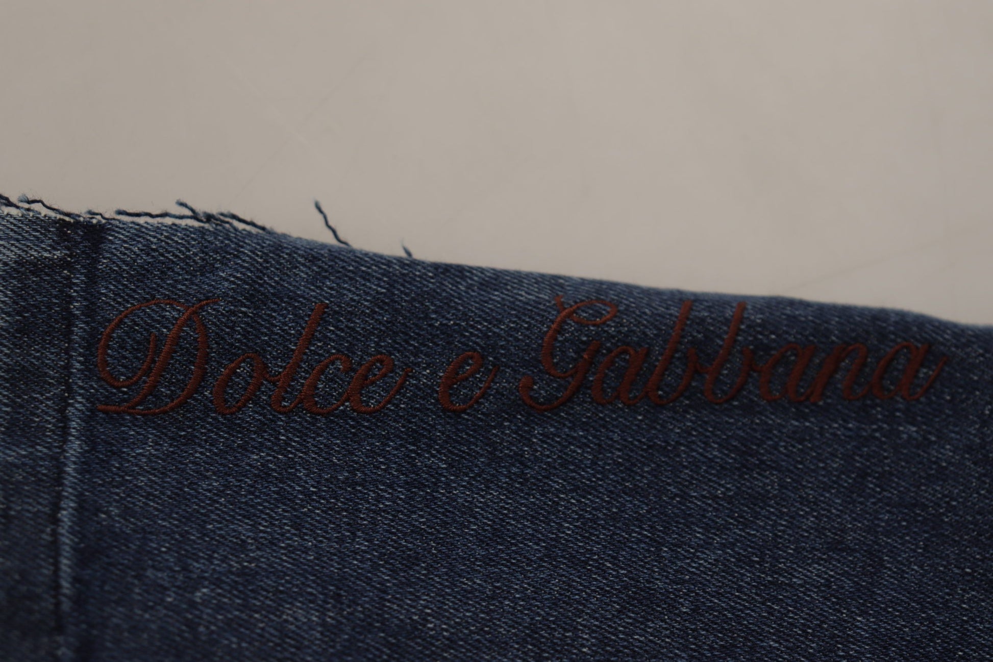 Dolce & Gabbana Multicolor Patchwork DG Fashion Wide Leg Denim Pant by Dolce & Gabbana