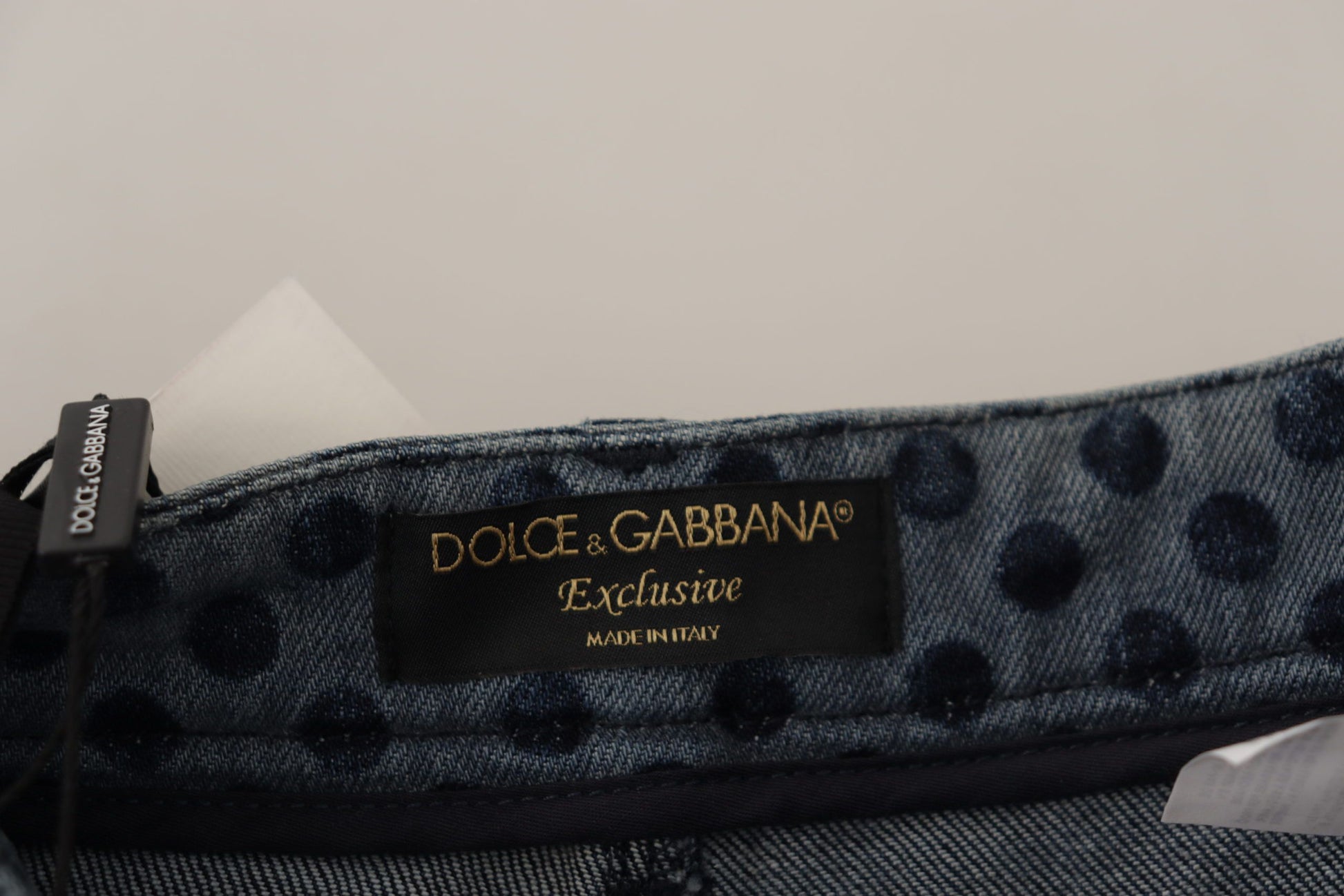 Dolce & Gabbana Blue Floral High Waist Skinny Denim Jeans by Dolce & Gabbana