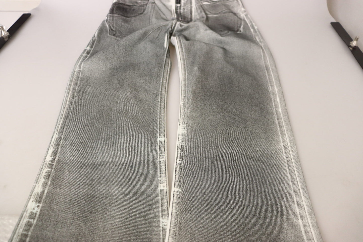 Dolce & Gabbana Grey Washed High Waist Denim Pants Cotton Jeans by Dolce & Gabbana