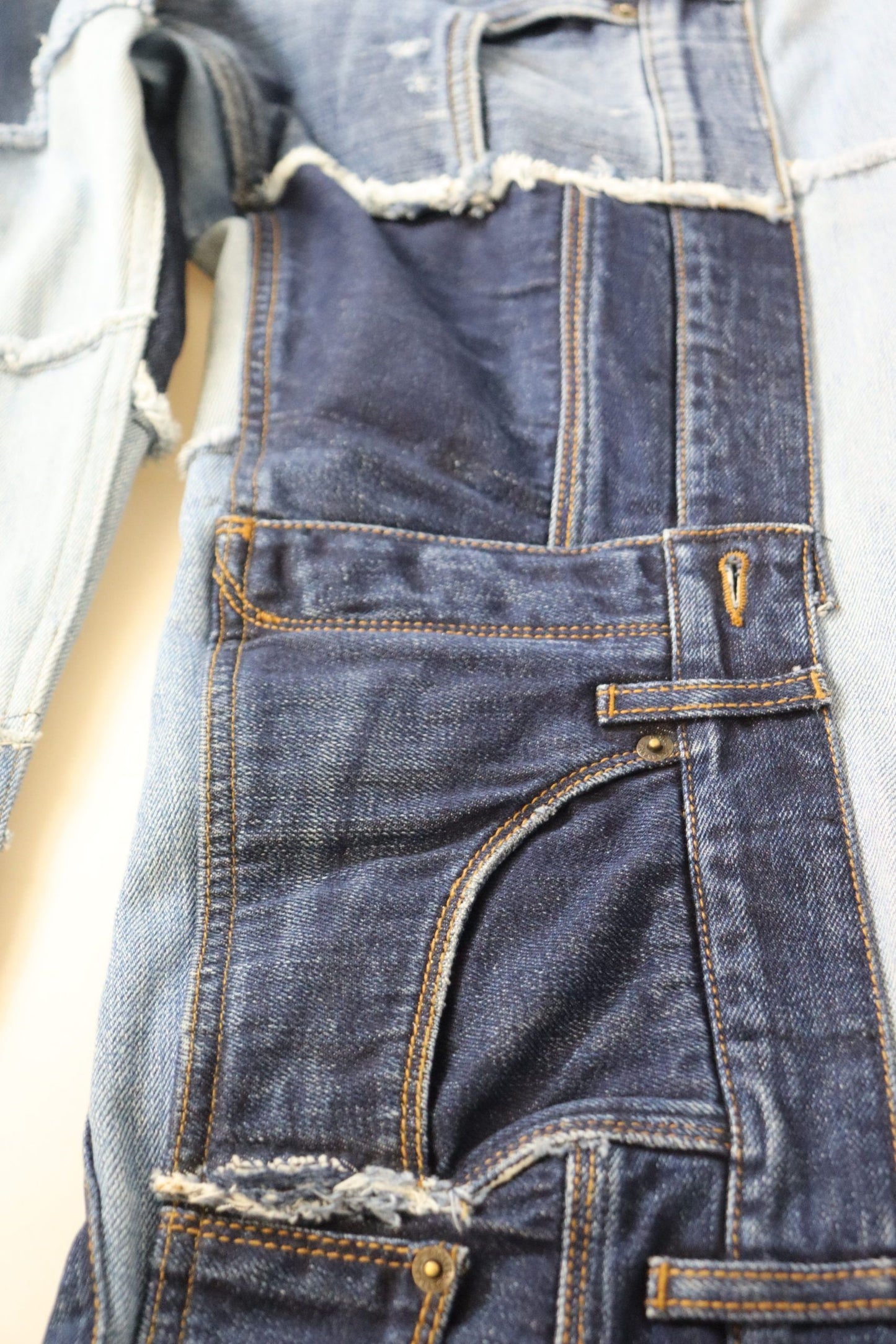Dolce & Gabbana Multicolor Patchwork High Waist Denim Jeans by Dolce & Gabbana