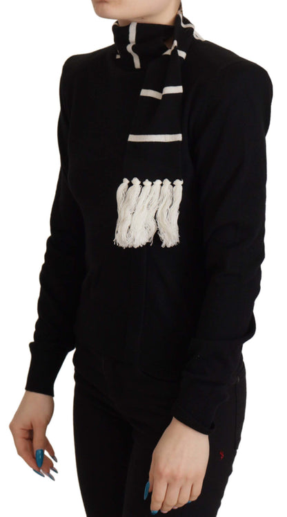 Dolce & Gabbana Black Cashmere Turtleneck Pullover Sweater by Dolce & Gabbana