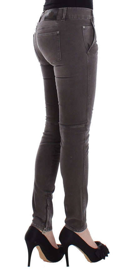 Ermanno Scervino Gray Slim Jeans Denim Pants Skinny Leg Stretch by Ermanno Scervino