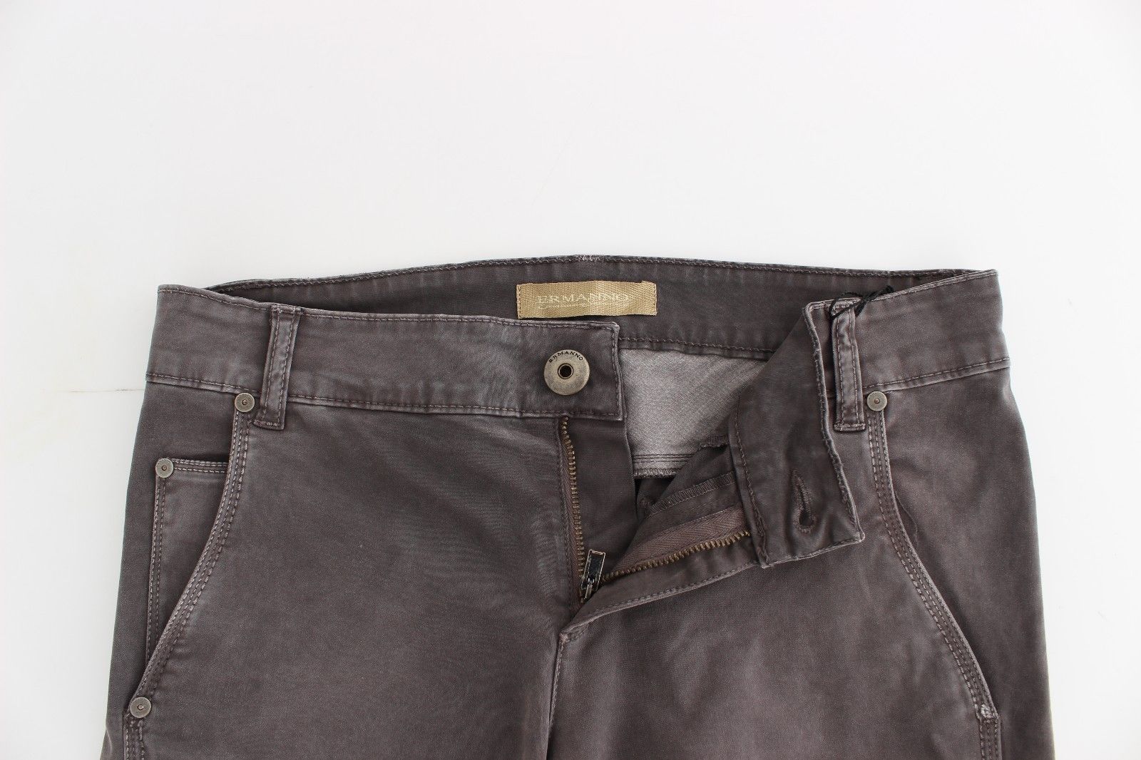 Ermanno Scervino Gray Slim Jeans Denim Pants Skinny Leg Stretch by Ermanno Scervino