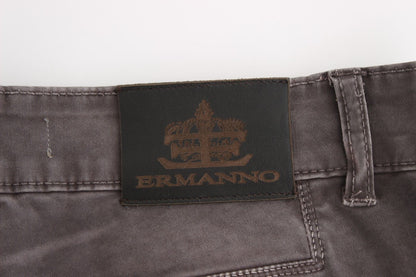 Ermanno Scervino Gray Slim Jeans Denim Pants Skinny Leg Stretch by Ermanno Scervino