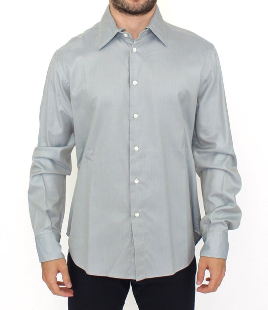 Chemise boutonnée décontractée grise Ermanno Scervino Elegance Unleashed