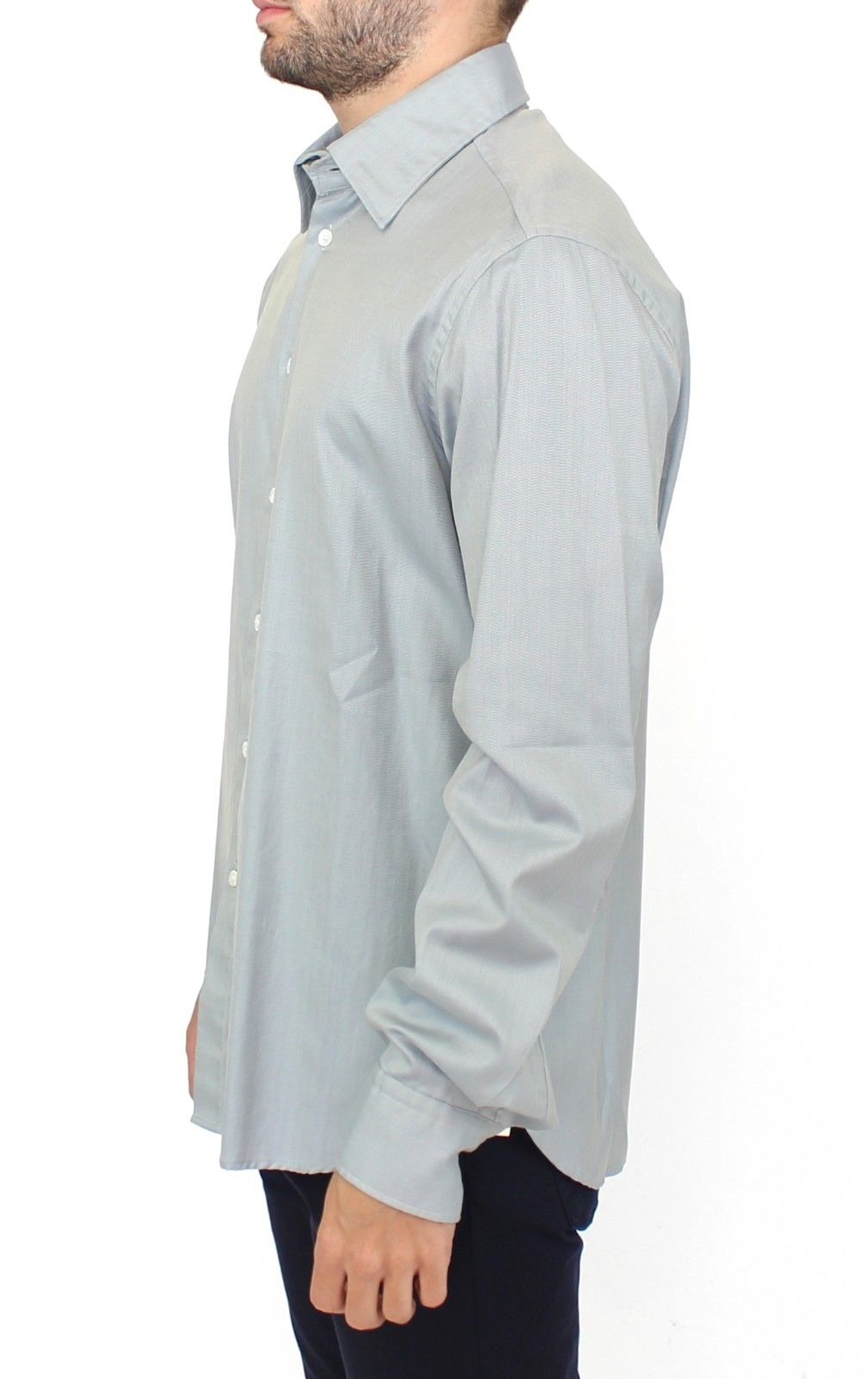Chemise boutonnée décontractée grise Ermanno Scervino Elegance Unleashed
